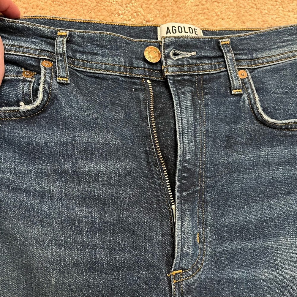 AGOLDE Roxanne Super High Rise Skinny Jeans EUC - Picture 6 of 6